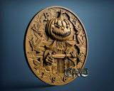 Halloween Pumpkin, 3D STL Model 15001