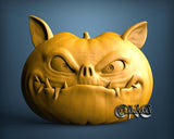 Angry Pumpkin, 3D STL Model 15011