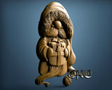 Funny Little Santa Claus, 3D STL Model 15030