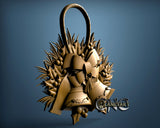 Christmas Bell, 3D STL Model 15033