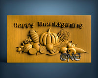 Happy Thanksgiving, 3D STL Model 15038