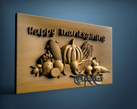 Happy Thanksgiving, 3D STL Model 15038