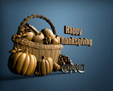 Happy Thanksgiving Day, 3D STL Model 15039