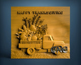 Happy Thanksgiving Truck, 3D STL Model 15040