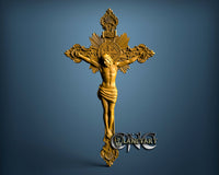 Jesus in Cross, 3D STL Model 15046