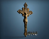 Jesus in Cross, 3D STL Model 15046