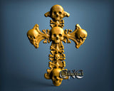 Skull Cross, 3D STL Model 15053