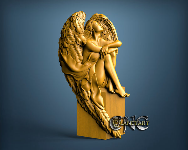 Angel Girl, 3D STL Model 15054