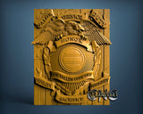 Fallen Officers, 3D STL Model 15064