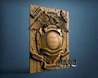 Fallen Officers, 3D STL Model 15064