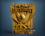 2nd Amendment, 3D STL Model 15066