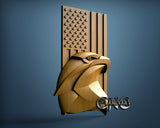 USA Eagle, 3D STL Model 15073