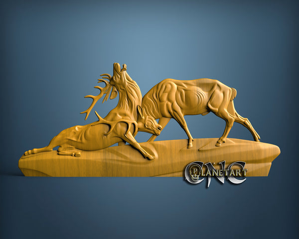 Deers, 3D STL Model 15082