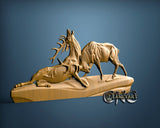 Deers, 3D STL Model 15082