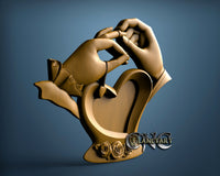 Wedding Photo Frame, 3D STL Model 15083