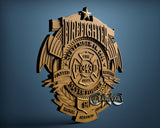 USA Firefighter, 3D STL Model 15092
