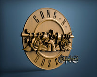 Guns Roses, 3D STL Model 15098
