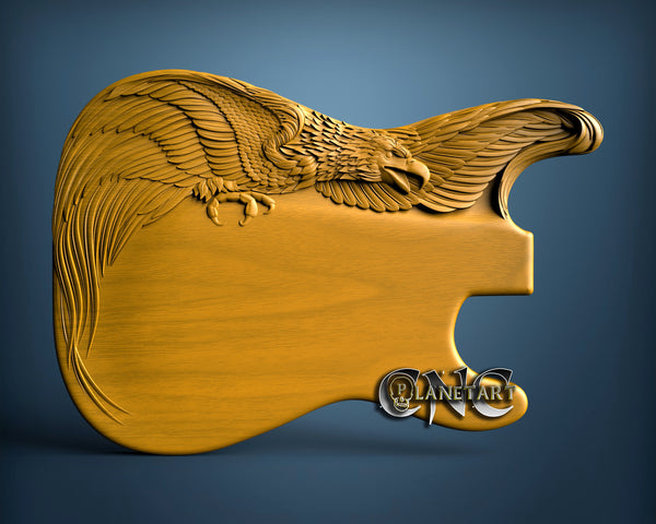 Eagle Guitar Case, 3D STL Model 15099