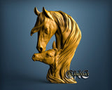 Horses, 3D STL Model 15101