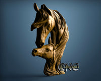 Horses, 3D STL Model 15101