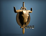 Cow Skull, 3D STL Model 15107
