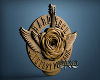 Hard Rock Sign, 3D STL Model 15114