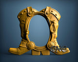 Western Frame, 3D STL Model 15116
