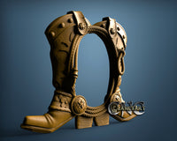Western Frame, 3D STL Model 15116
