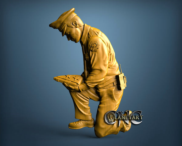 USA Cop, 3D STL Model 15117