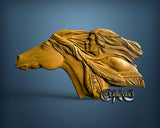 Horse & Man Freedom, 3D STL Model 15130