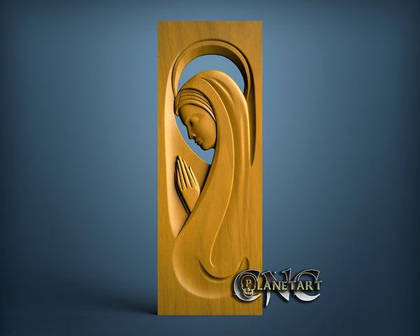 Virgin Mary, 3D STL Model 15138