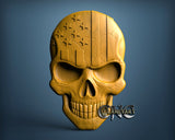 American Skull, 3D STL Model 15143