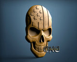 American Skull, 3D STL Model 15143