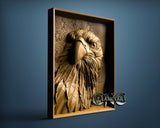 Eagle USA Flag, 3D STL Model 15144