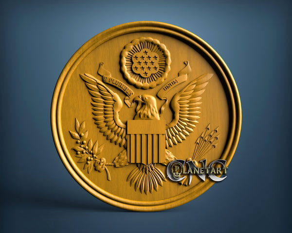 USA Seal, 3D STL Model 15145
