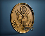 USA Seal, 3D STL Model 15145