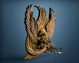 Eagle USA Flag, 3D STL Model 15146