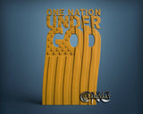 One Nation Under God, 3D STL Model 15148