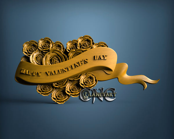 Happy Valentine's Day, 3D STL Model 15152
