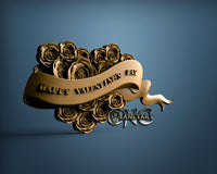 Happy Valentine's Day, 3D STL Model 15152