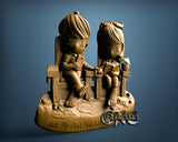 Love Little Couple, 3D STL Model 15153