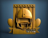 Rugby, 3D STL Model 15154
