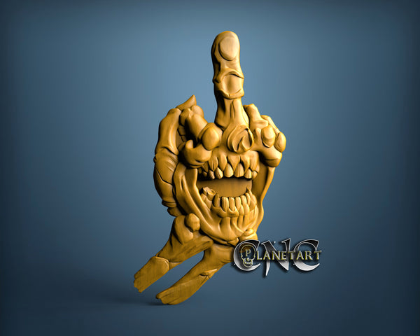 Finger Skull, 3D STL Model 15158