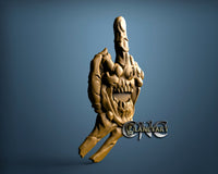 Finger Skull, 3D STL Model 15158