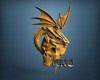 Dragon & Skull, 3D STL Model 15160