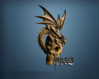 Dragon & Skull, 3D STL Model 15160