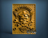 Skull Motorbike Club, 3D STL Model 15165