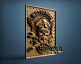 Skull Motorbike Club, 3D STL Model 15165