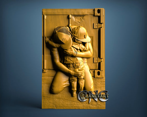Father and Son, 3D STL Model 15175