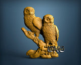 Owls, 3D STL Model 15176